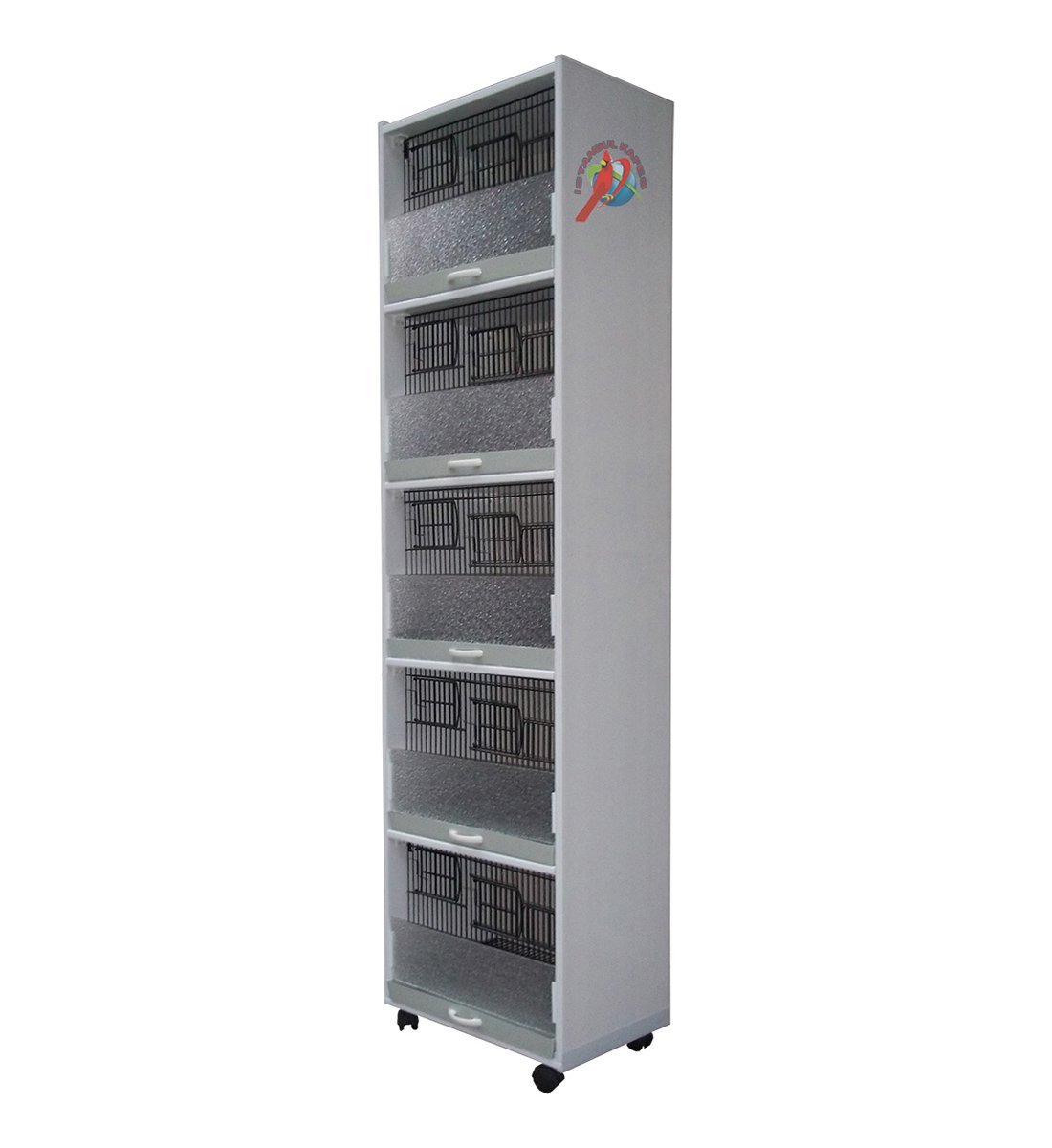 MODEL PDM05 5 li DOLAP - PVC KUŞ DOLABI - DOLAP KAFES - PVC KAFES - SALMA KAFES - ÇOK AMAÇLI DOLAP