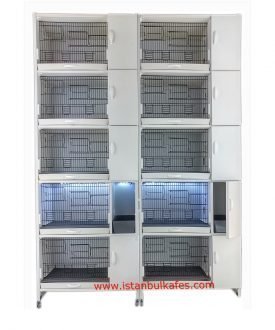 MODEL PD10Y-YY (YANDAN FOLLUKLU) DOLAP - PVC KUŞ DOLABI - DOLAP KAFES - PVC KAFES - SALMA KAFES - ÇOK AMAÇLI DOLAP