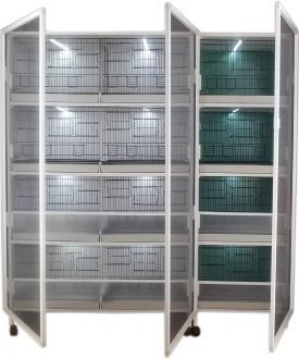 MODEL PDM12 -12'li DOLAP - 12 RAFLI DOLAP - PVC KUŞ DOLABI - DOLAP KAFES - PVC KAFES - SALMA KAFES - ÇOK AMAÇLI DOLAP