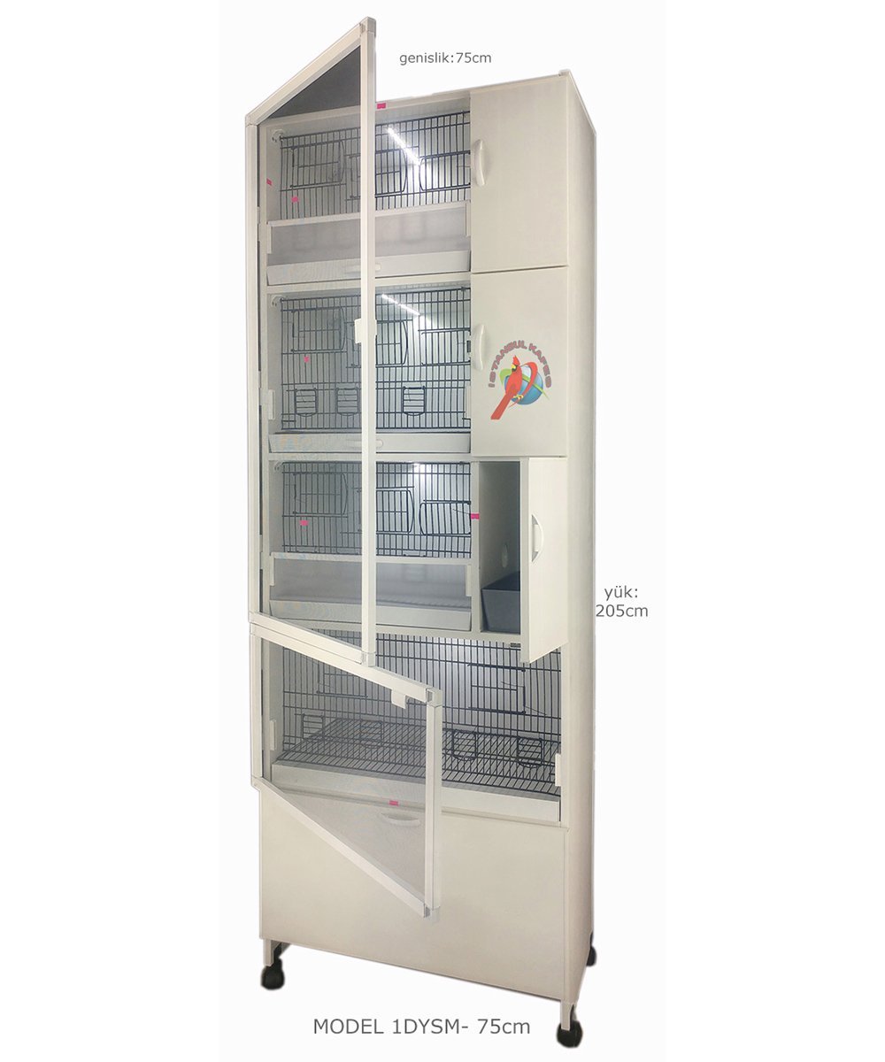 MODEL PDM01YS (SALMALI) - 4'lü DOLAP - PVC KUŞ DOLABI - DOLAP KAFES - PVC KAFES - SALMA KAFES - ÇOK AMAÇLI DOLAP