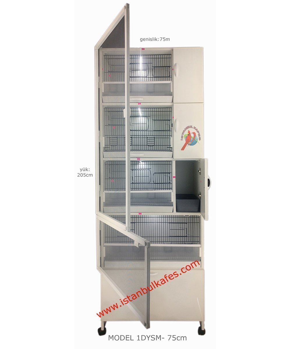 MODEL PDM01YS (SALMALI) - 4'lü DOLAP - PVC KUŞ DOLABI - DOLAP KAFES - PVC KAFES - SALMA KAFES - ÇOK AMAÇLI DOLAP