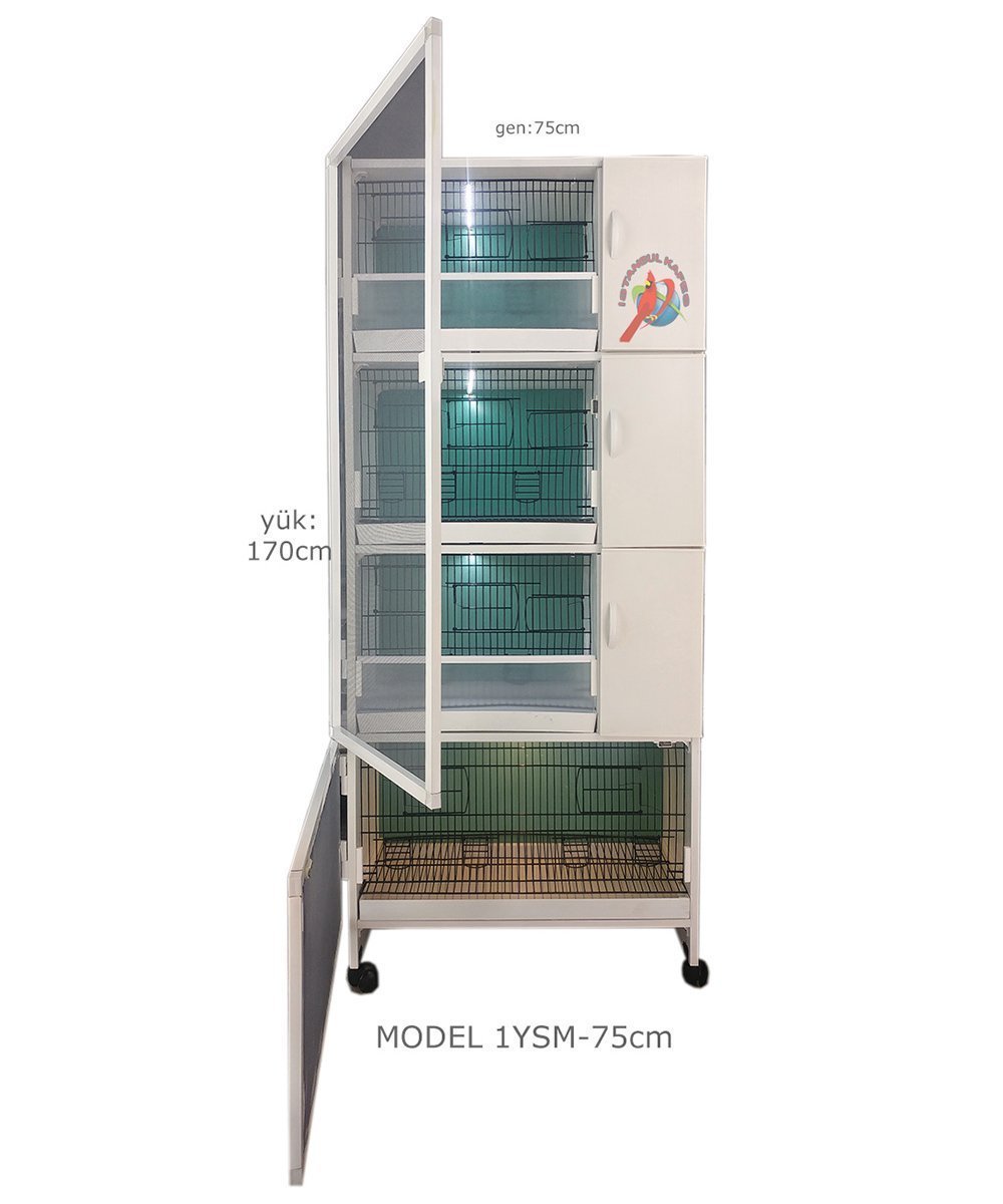 MODEL PDM01YS (SALMALI) - 4'lü DOLAP - PVC KUŞ DOLABI - DOLAP KAFES - PVC KAFES - SALMA KAFES - ÇOK AMAÇLI DOLAP