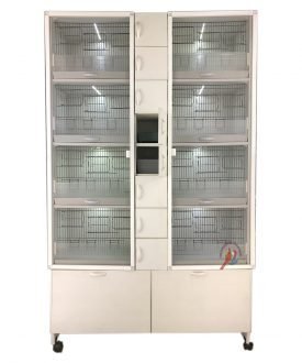 MODEL PD08Y-(ORTADAN YUVALIKLI) 5 li DOLAP - PVC KUŞ DOLABI - DOLAP KAFES - PVC KAFES - SALMA KAFES - ÇOK AMAÇLI DOLAP