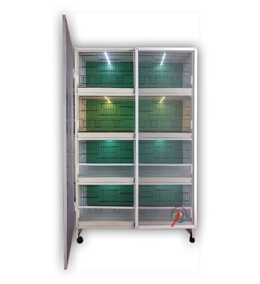 MODEL PDM08 - 8 li DOLAP - PVC KUŞ DOLABI - DOLAP KAFES - PVC KAFES - SALMA KAFES - ÇOK AMAÇLI DOLAP
