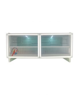 MODEL PDM02-YATAY- 2'li DOLAP - PVC KUŞ DOLABI - DOLAP KAFES - PVC KAFES - SALMA KAFES - ÇOK AMAÇLI DOLAP