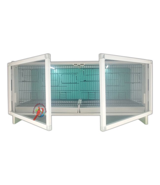 MODEL PDM02-YATAY- 2'li DOLAP - PVC KUŞ DOLABI - DOLAP KAFES - PVC KAFES - SALMA KAFES - ÇOK AMAÇLI DOLAP
