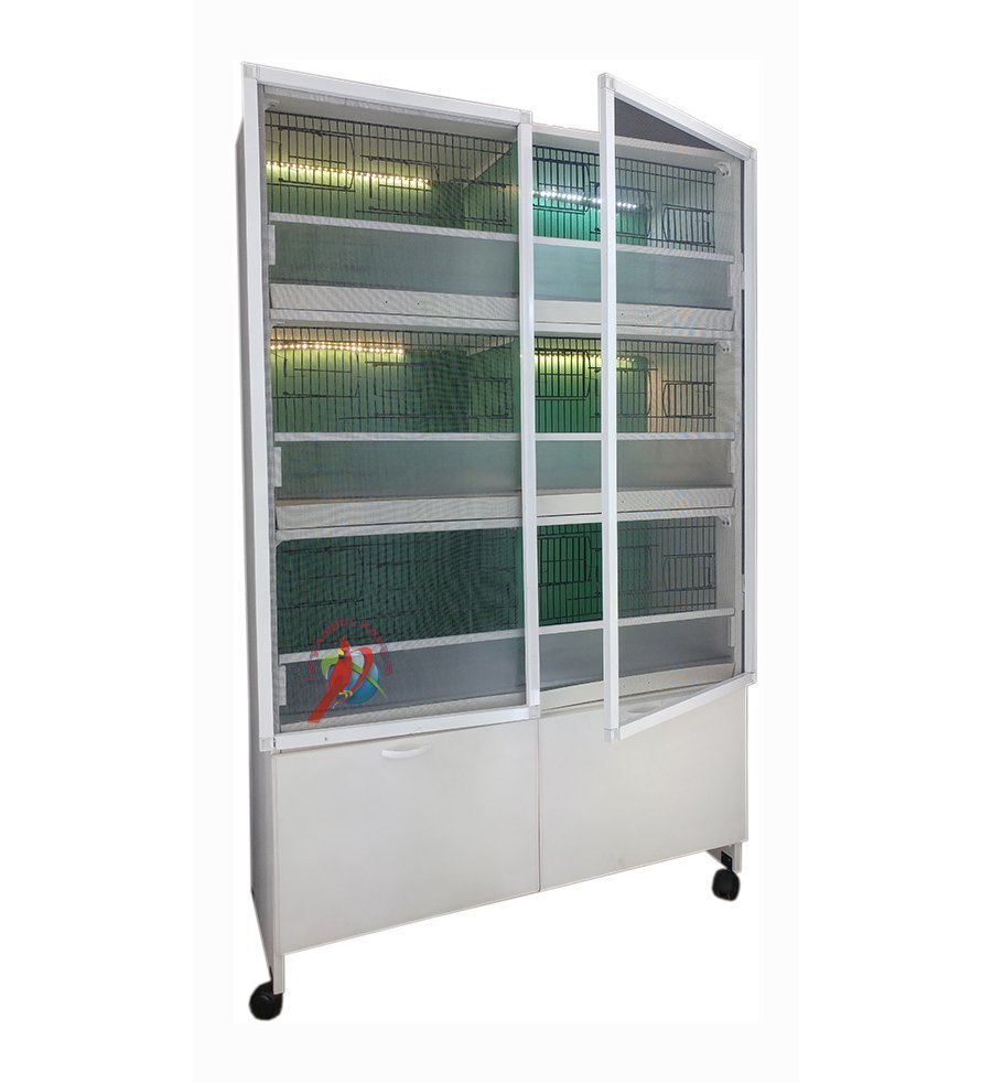 MODEL PDM06 - 6 lı PLASTİK DOLAP - PVC KUŞ DOLABI - DOLAP KAFES - PVC KAFES - SALMA KAFES - ÇOK AMAÇLI DOLAP