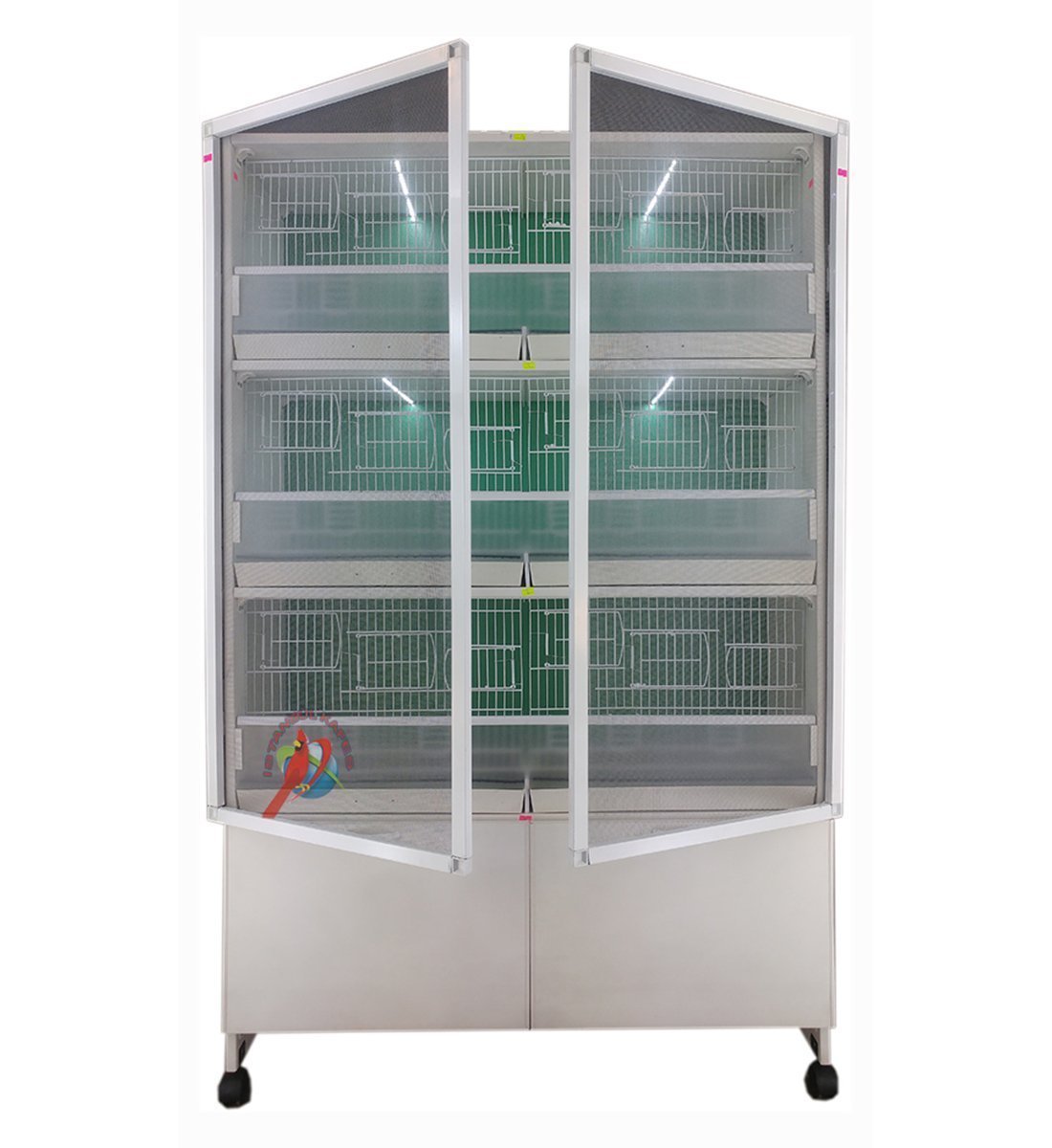 MODEL PDM06 - 6 lı PLASTİK DOLAP - PVC KUŞ DOLABI - DOLAP KAFES - PVC KAFES - SALMA KAFES - ÇOK AMAÇLI DOLAP