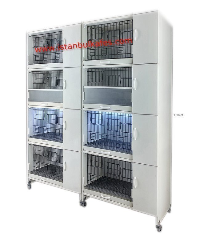 MODEL PD08Y-(YANDAN FOLLUKLU) DOLAP - PVC KUŞ DOLABI - DOLAP KAFES - PVC KAFES - SALMA KAFES - ÇOK AMAÇLI DOLAP