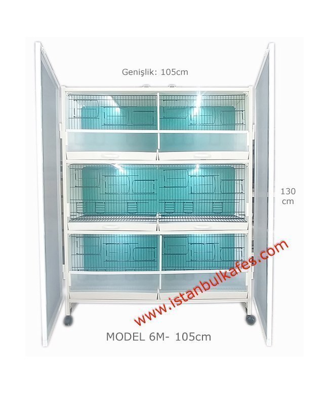 MODEL PDM06 - 6 lı PLASTİK DOLAP - PVC KUŞ DOLABI - DOLAP KAFES - PVC KAFES - SALMA KAFES - ÇOK AMAÇLI DOLAP