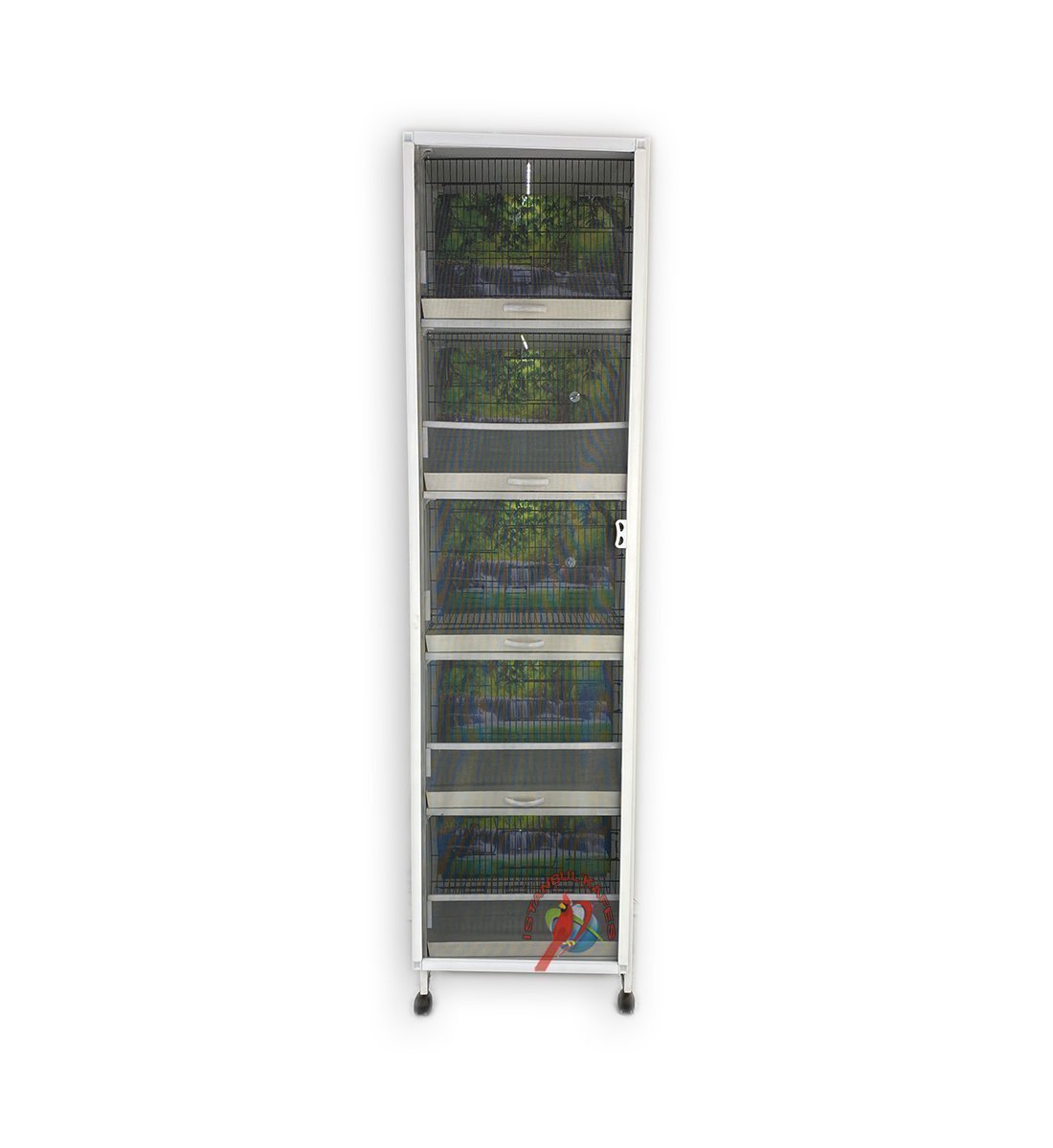 MODEL PDM05 5 li DOLAP - PVC KUŞ DOLABI - DOLAP KAFES - PVC KAFES - SALMA KAFES - ÇOK AMAÇLI DOLAP