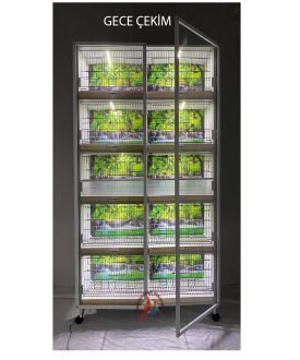 MODEL PDM10 - 10'lu DOLAP - 5 RAFLI DOLAP - PVC KUŞ DOLABI - DOLAP KAFES - PVC KAFES - SALMA KAFES - ÇOK AMAÇLI DOLAP