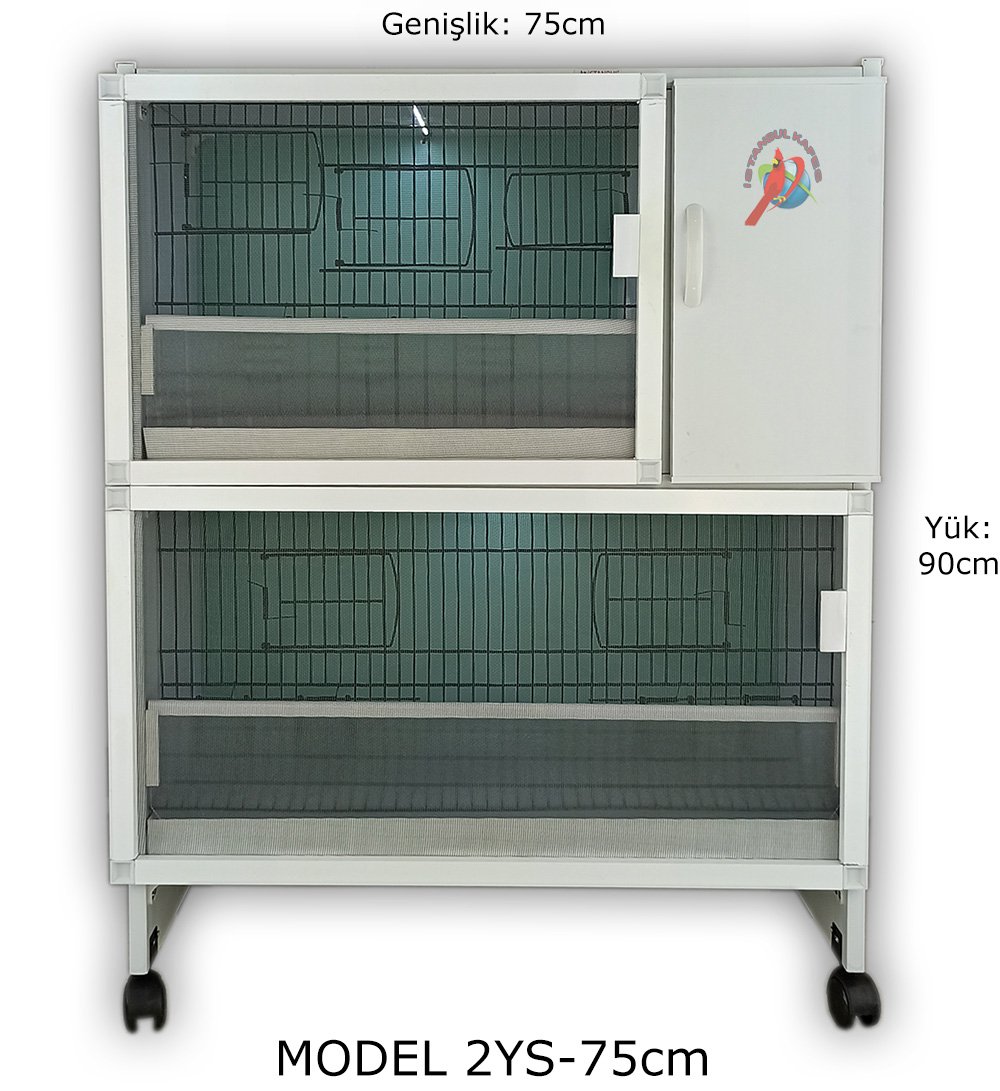 MODEL PDM02YS (SALMALI) - 2'li DOLAP - PVC KUŞ DOLABI - DOLAP KAFES - PVC KAFES - SALMA KAFES - ÇOK AMAÇLI DOLAP