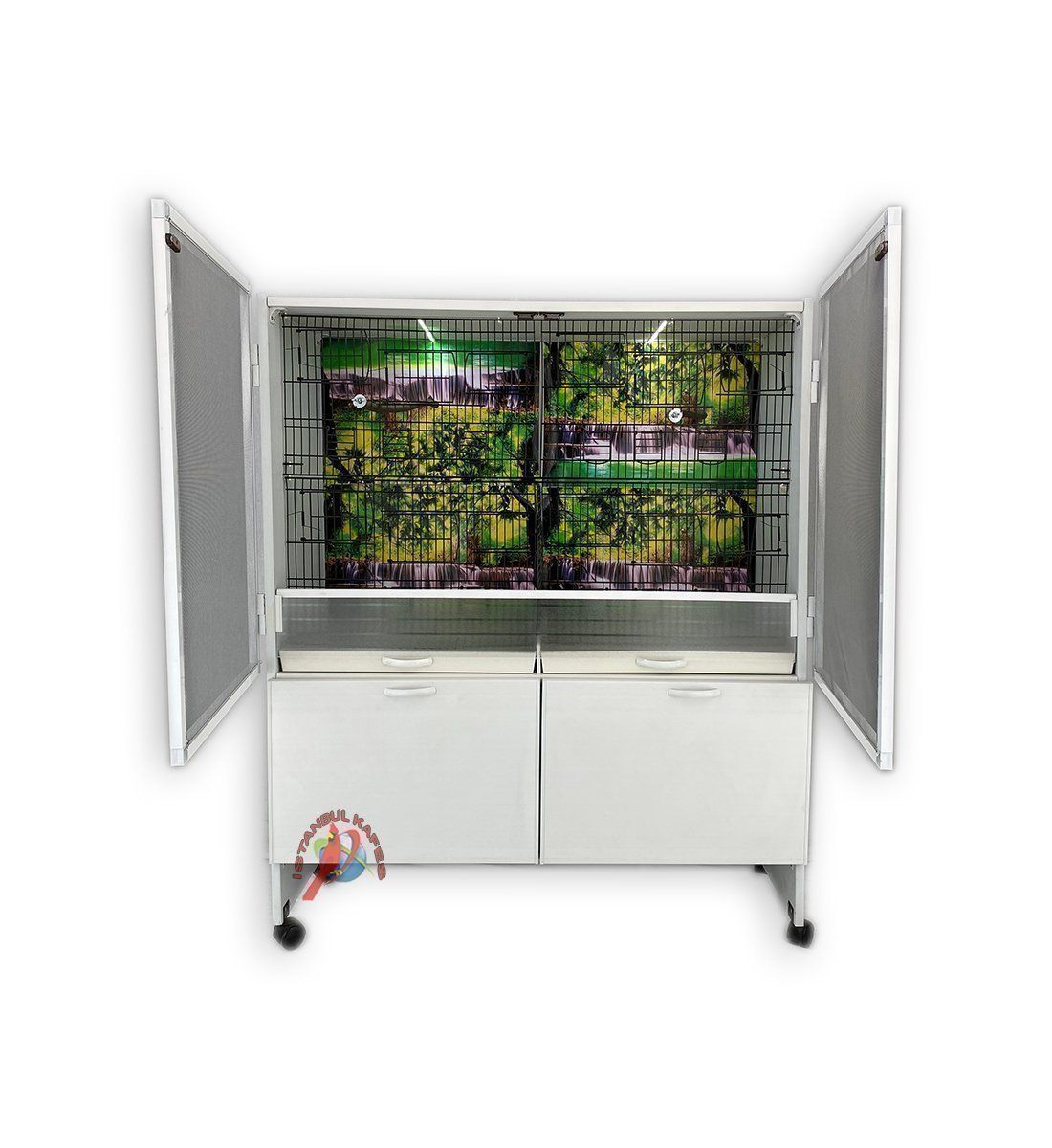 MODEL PDM-04-TÜMÜSALMA 04 DOLAP - PVC KUŞ DOLABI - DOLAP KAFES - PVC KAFES - SALMA KAFES - ÇOK AMAÇLI DOLAP 23PDM04TUMSALMA-50T