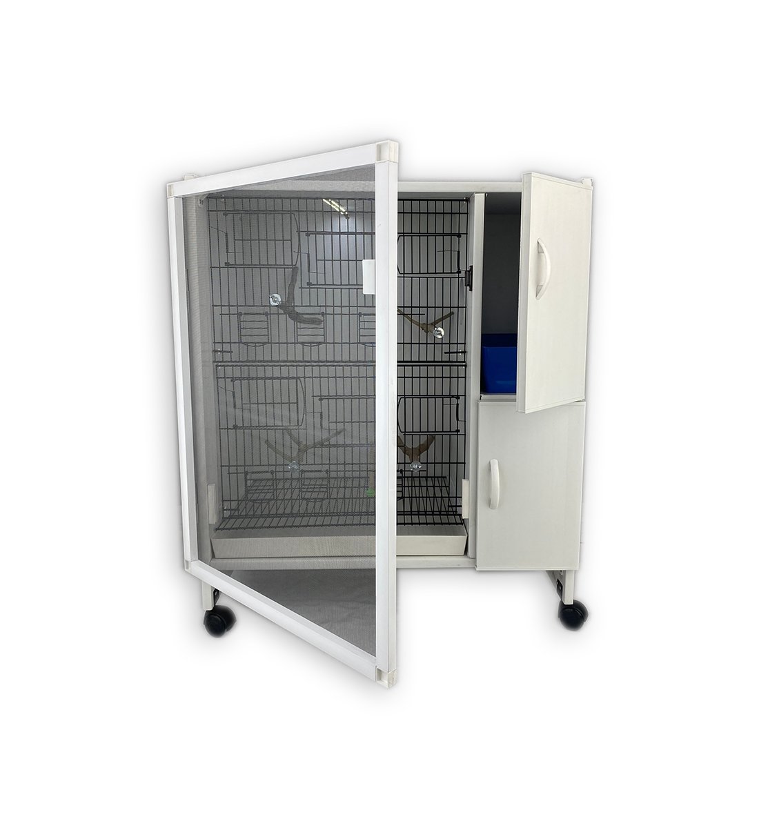 MODEL PDM-M02YTS-50T (TÜMÜSALMA) TEKLİ DOLAP - PVC KUŞ DOLABI - DOLAP KAFES - PVC KAFES - SALMA KAFES - ÇOK AMAÇLI DOLAP