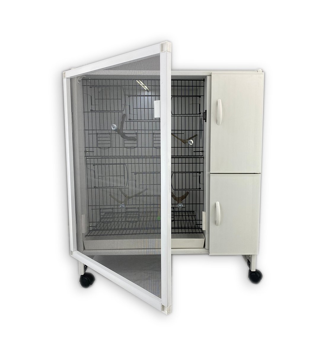 MODEL PDM-M02YTS-50T (TÜMÜSALMA) TEKLİ DOLAP - PVC KUŞ DOLABI - DOLAP KAFES - PVC KAFES - SALMA KAFES - ÇOK AMAÇLI DOLAP