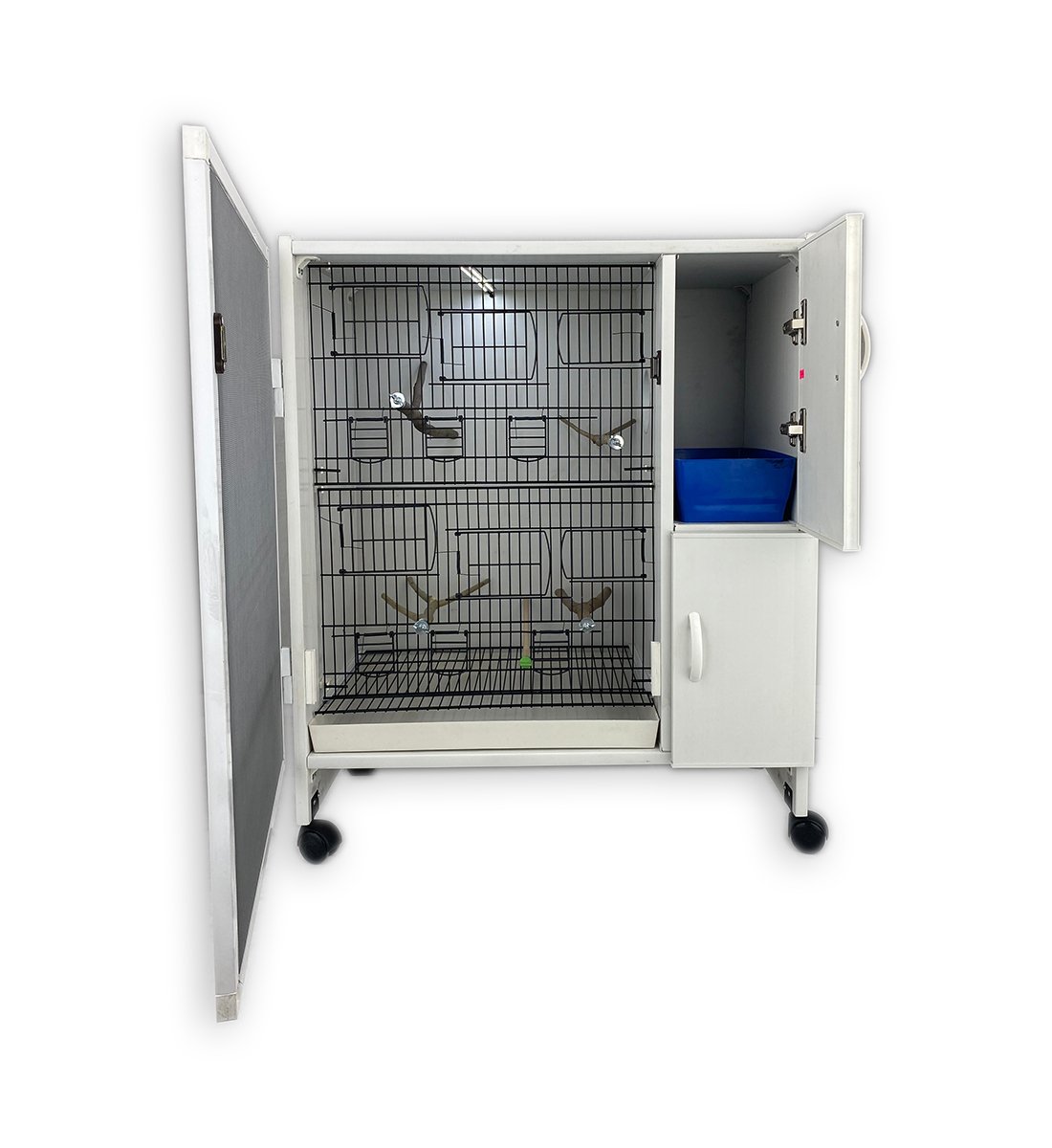 MODEL PDM-M02YTS-50T (TÜMÜSALMA) TEKLİ DOLAP - PVC KUŞ DOLABI - DOLAP KAFES - PVC KAFES - SALMA KAFES - ÇOK AMAÇLI DOLAP
