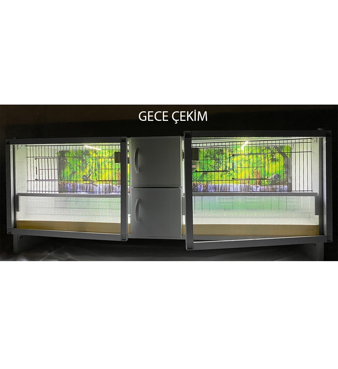 MODEL PD02-OY-(ORTADAN FOLLUKLU) DOLAP - PVC KUŞ DOLABI - DOLAP KAFES - PVC KAFES - SALMA KAFES - ÇOK AMAÇLI DOLAP
