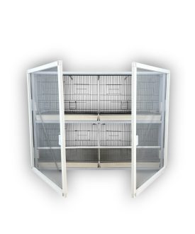 MODEL PDM04 - 4'lü DOLAP - PVC KUŞ DOLABI - DOLAP KAFES - PVC KAFES - SALMA KAFES - ÇOK AMAÇLI DOLAP