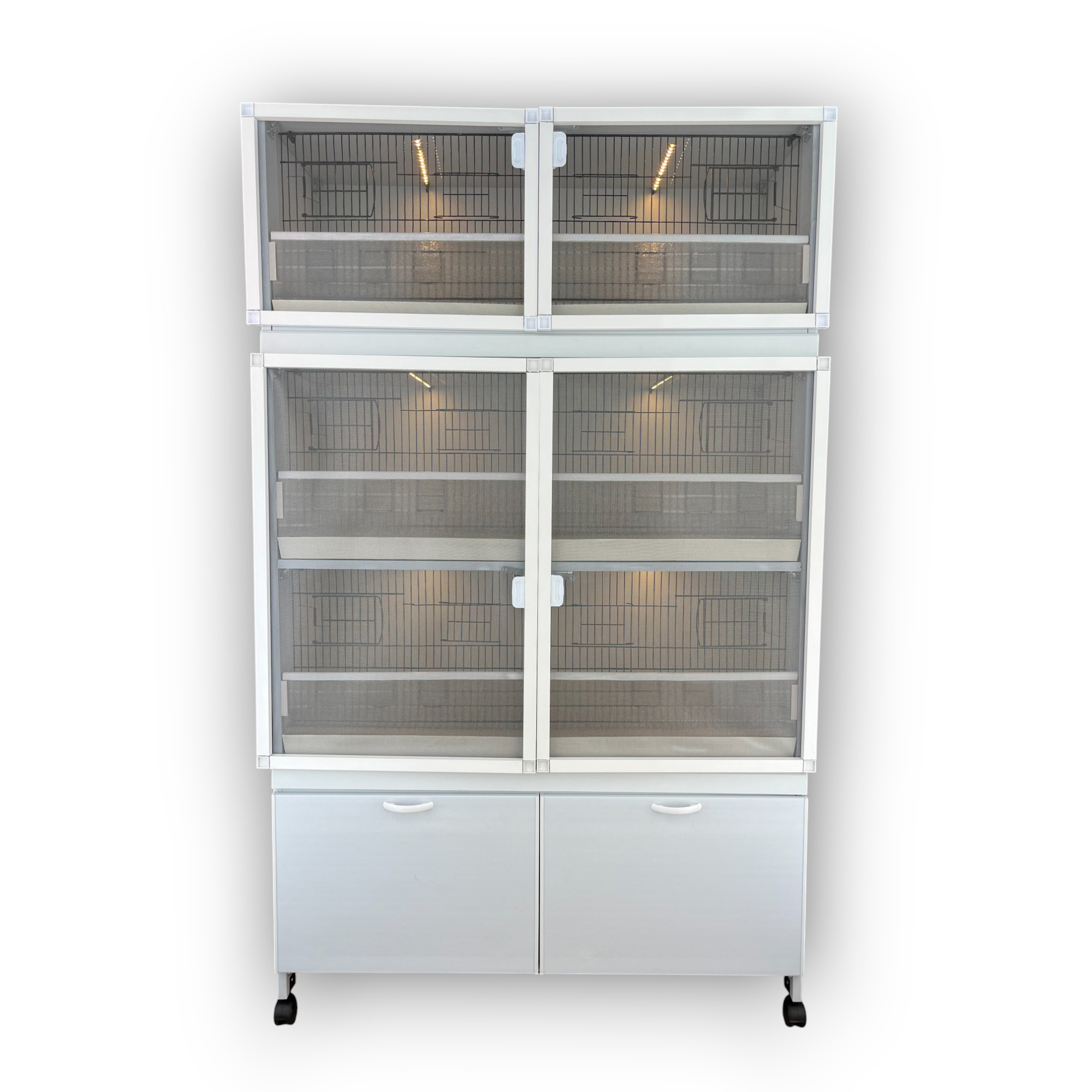 MODEL PDM06 - 6 lı PLASTİK DOLAP - PVC KUŞ DOLABI - DOLAP KAFES - PVC KAFES - SALMA KAFES - ÇOK AMAÇLI DOLAP