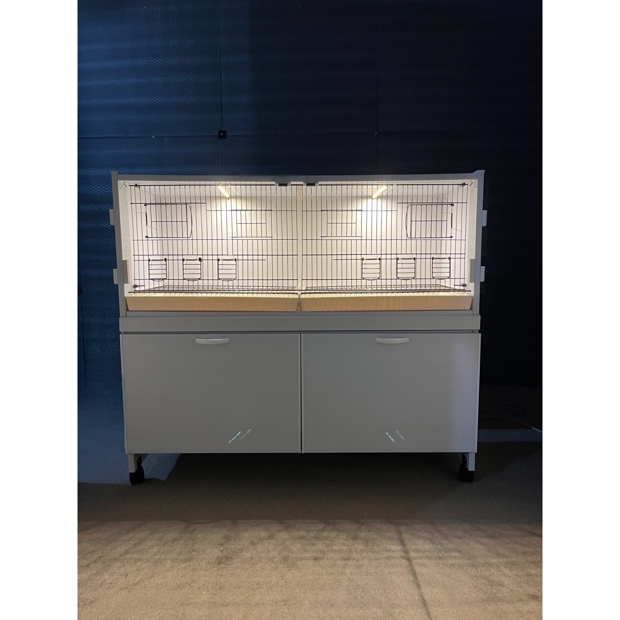 MODEL PDM02-YATAY- 2'li DOLAP - PVC KUŞ DOLABI - DOLAP KAFES - PVC KAFES - SALMA KAFES - ÇOK AMAÇLI DOLAP