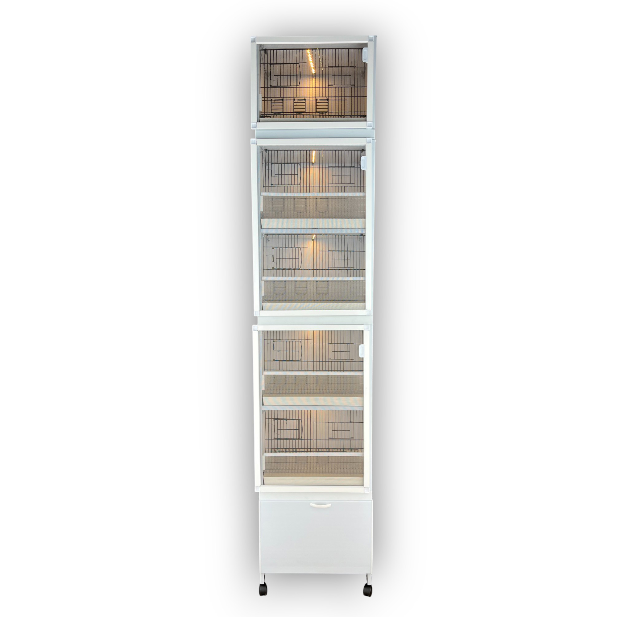 MODEL PDM05 5 li DOLAP - PVC KUŞ DOLABI - DOLAP KAFES - PVC KAFES - SALMA KAFES - ÇOK AMAÇLI DOLAP