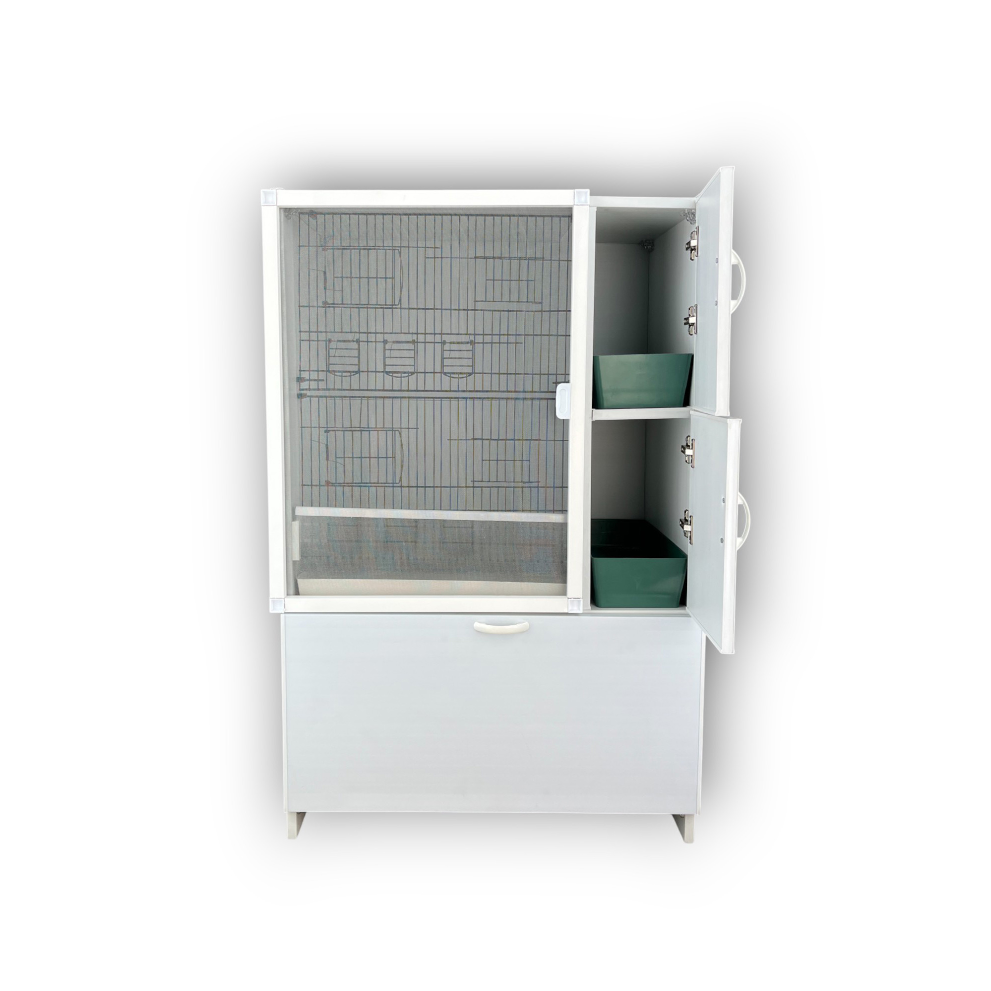 MODEL PDM-M02YTS-50T (TÜMÜSALMA) TEKLİ DOLAP - PVC KUŞ DOLABI - DOLAP KAFES - PVC KAFES - SALMA KAFES - ÇOK AMAÇLI DOLAP